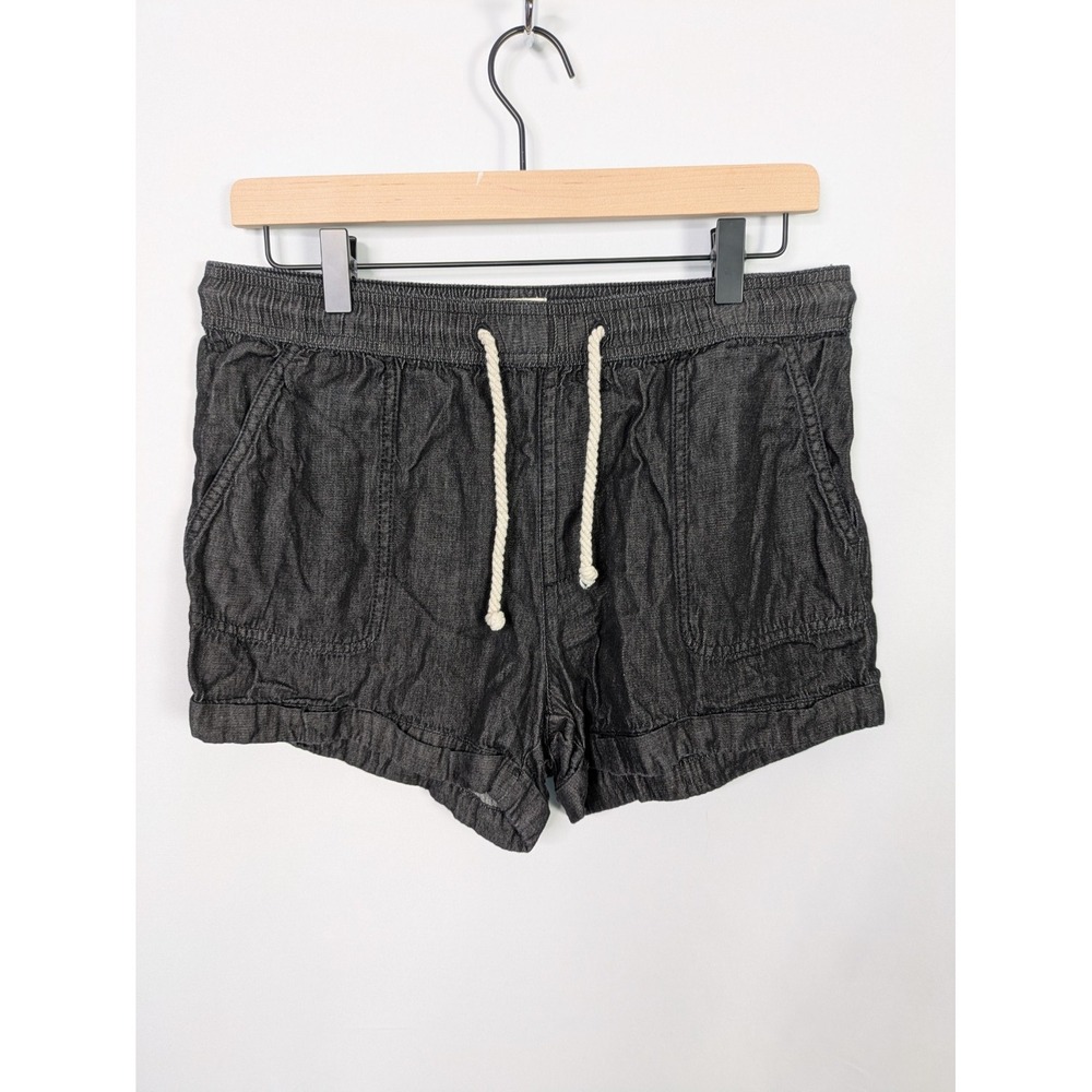 PACT Shorts Women's Small Drawstring Midi Organic Cotton Outdoor Hiking Yoga